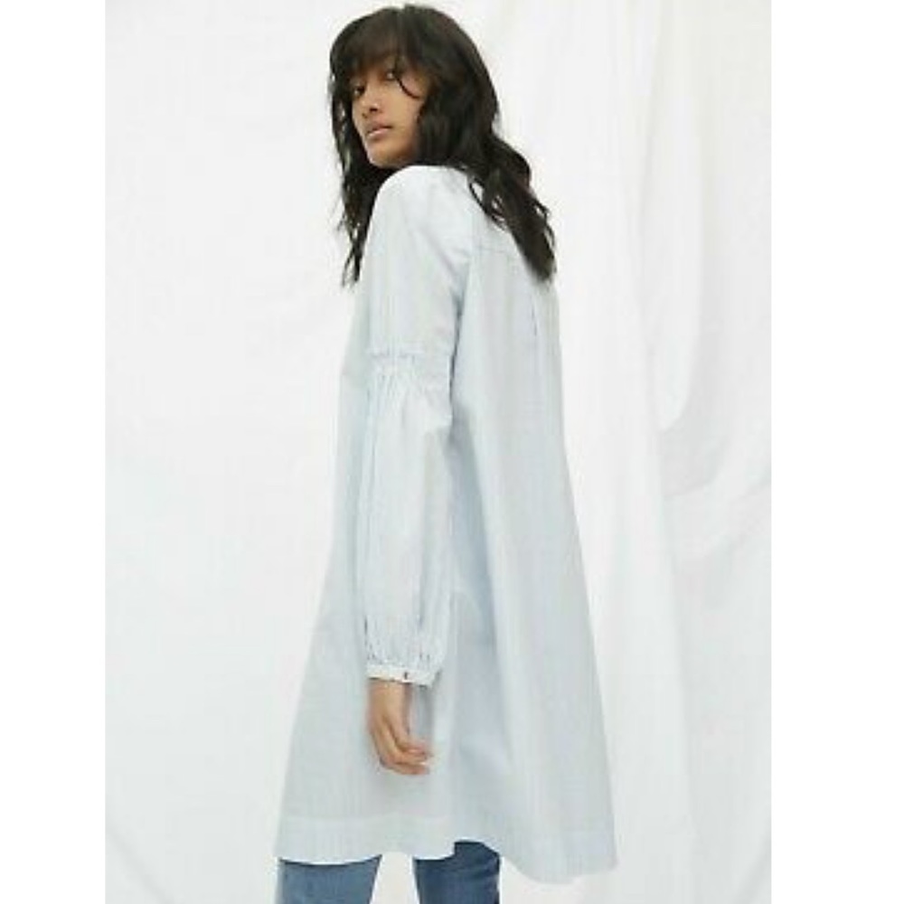 MIH JEANS Striped Seersucker Shirt Dress M $325 - Picture 5 of 6